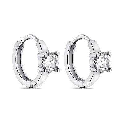 Серьги из серебра с фианитами (арт. 7502/3441/10)