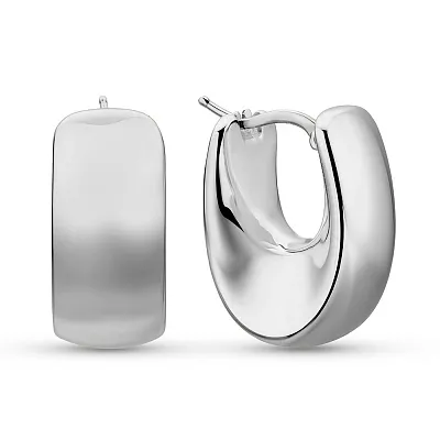Серьги Francelli из белого золота без камней (арт. е1091989б)