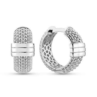 Серьги из белого золота (арт. 1092024б)