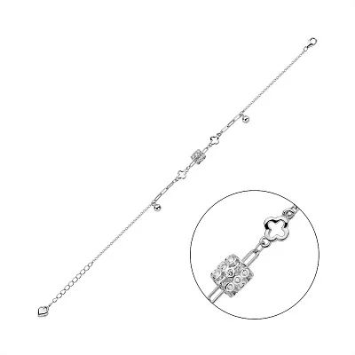 Браслет из серебра с фианитами (арт. 7509/4459)