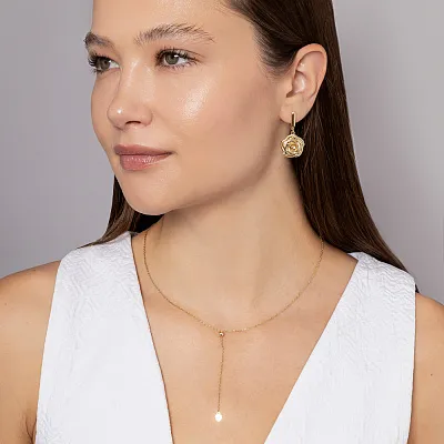Колье Fly из желтого золота (арт. 352381ж)