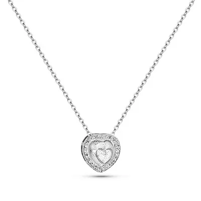 Серебряное колье с россыпью фианитов (арт. 7507/2293)