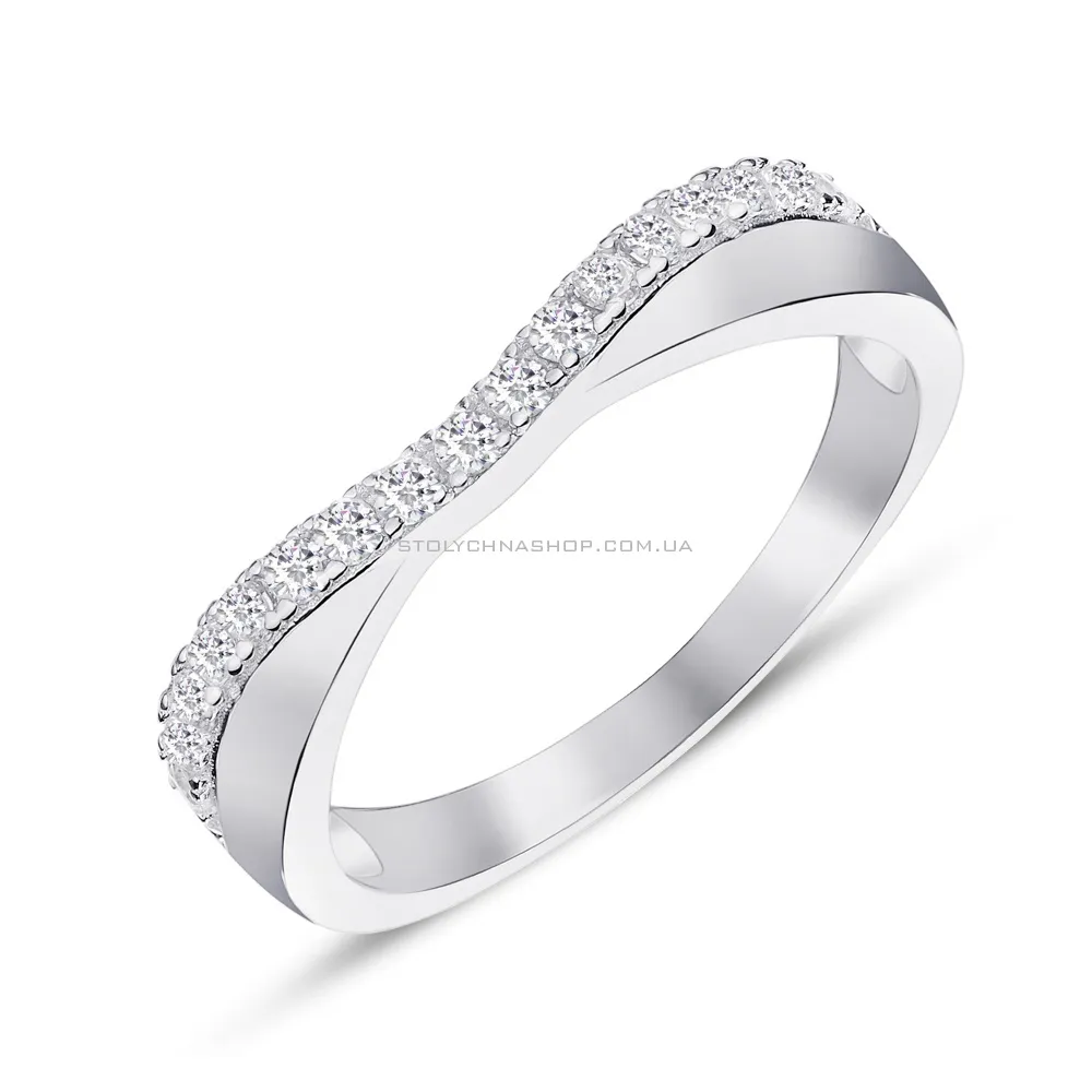 Серебряное кольцо с фианитами (арт. 7501/4493) - цена
